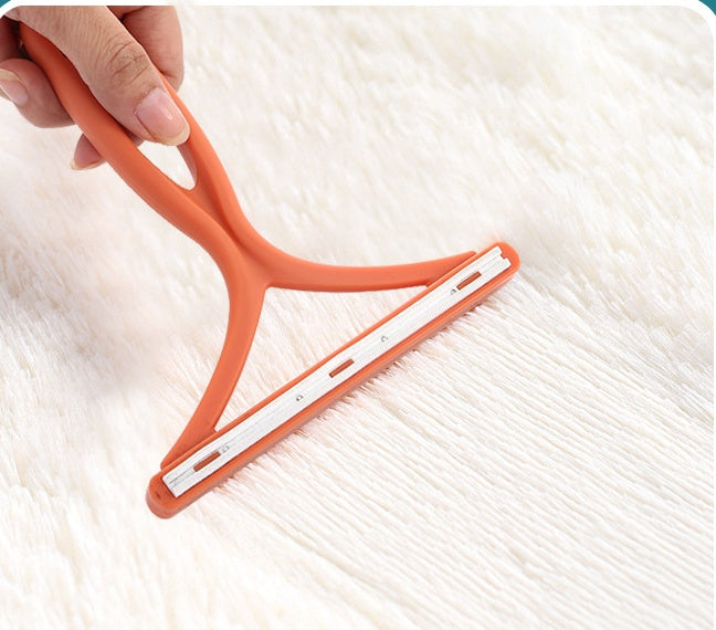 KFX-4004285 Double-Sided Manual Hair Remover Tool for Woolen Coats and Sweaters, Ergonomic Design with Durable PP Cutter Head