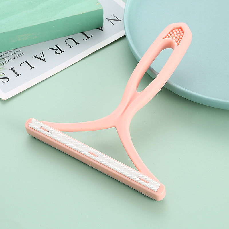KFX-4004285 Double-Sided Manual Hair Remover Tool for Woolen Coats and Sweaters, Ergonomic Design with Durable PP Cutter Head