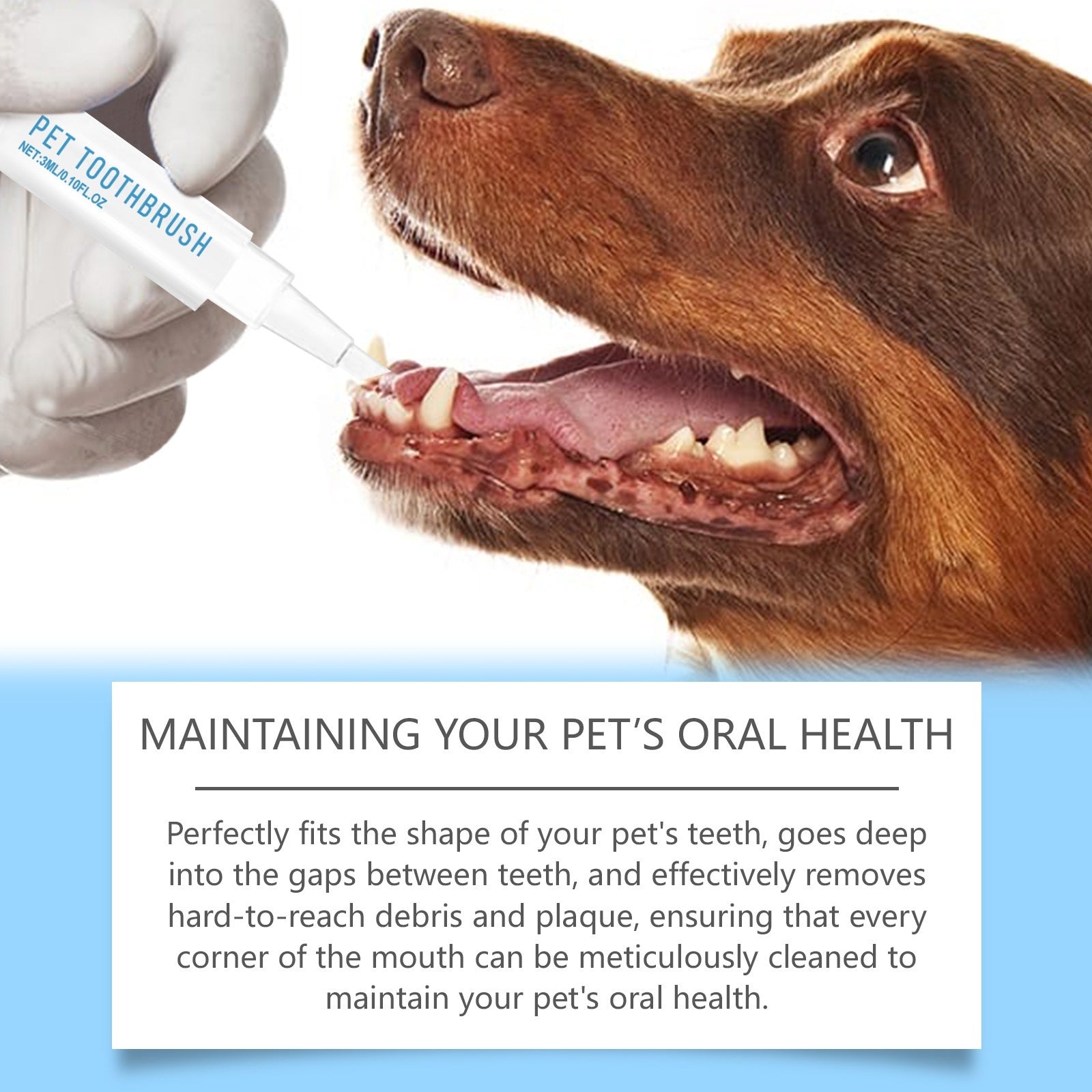 KFX-4006333 Pet Toothbrush Pen for Effective Dental Care - 3ml