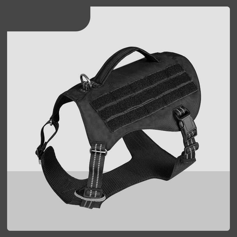 KFX-4008253 Comfortable Waterproof Pet Walking Leash with Chest Strap in Black and Army Green