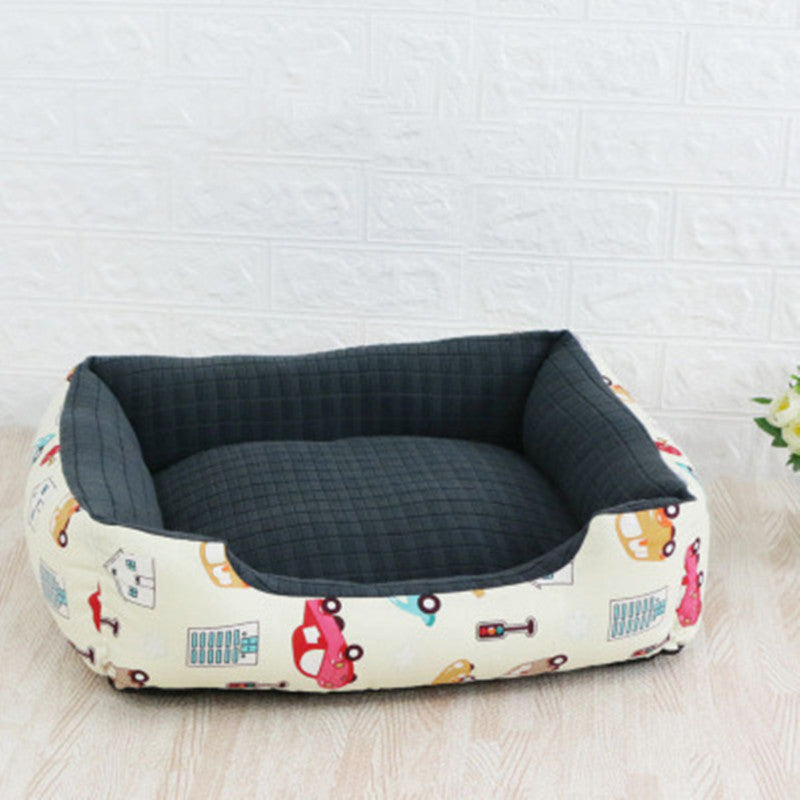 KFX-4008509 Square Nest Pet Mat for Small Animals, Removable Designs, Washable Options, Perfect for All Pets