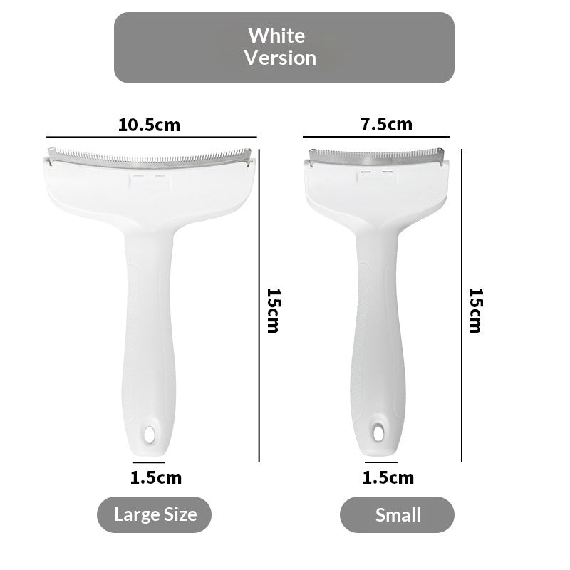 KFX-4009277 Pet Macaron Curved Blade Comb for Effective Dog Hair Removal – Stainless Steel and ABS, Available in Four Colors