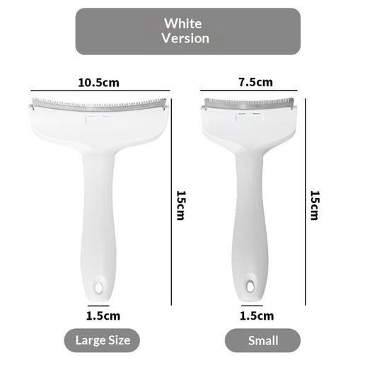 KFX-4009277 Pet Macaron Curved Blade Comb for Effective Dog Hair Removal – Stainless Steel and ABS, Available in Four Colors