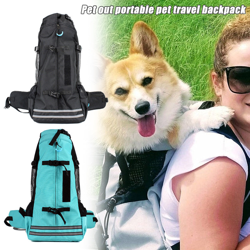 KFX-4010685 Breathable Expandable Pet Backpack Carrier for Medium Dogs