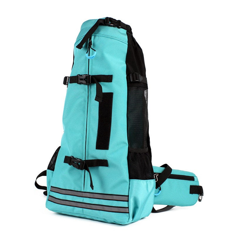 KFX-4010685 Breathable Expandable Pet Backpack Carrier for Medium Dogs