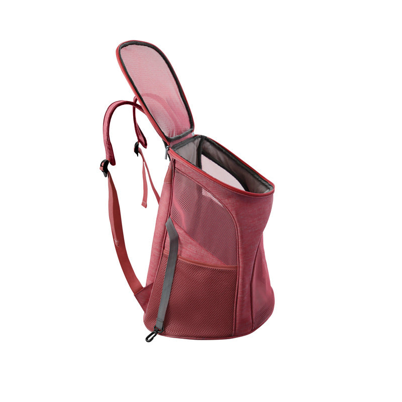 KFX-4011709 Foldable Multifunctional Pet Backpack for Small to Medium Pets - Nylon, Lightweight, Various Colors