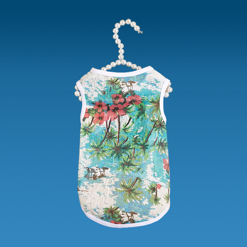 KFX-4012605 Versatile Polyester Cat Vest for Fall Adventures in Hawaii
