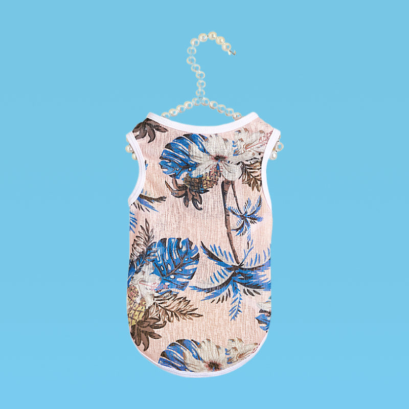 KFX-4012605 Versatile Polyester Cat Vest for Fall Adventures in Hawaii
