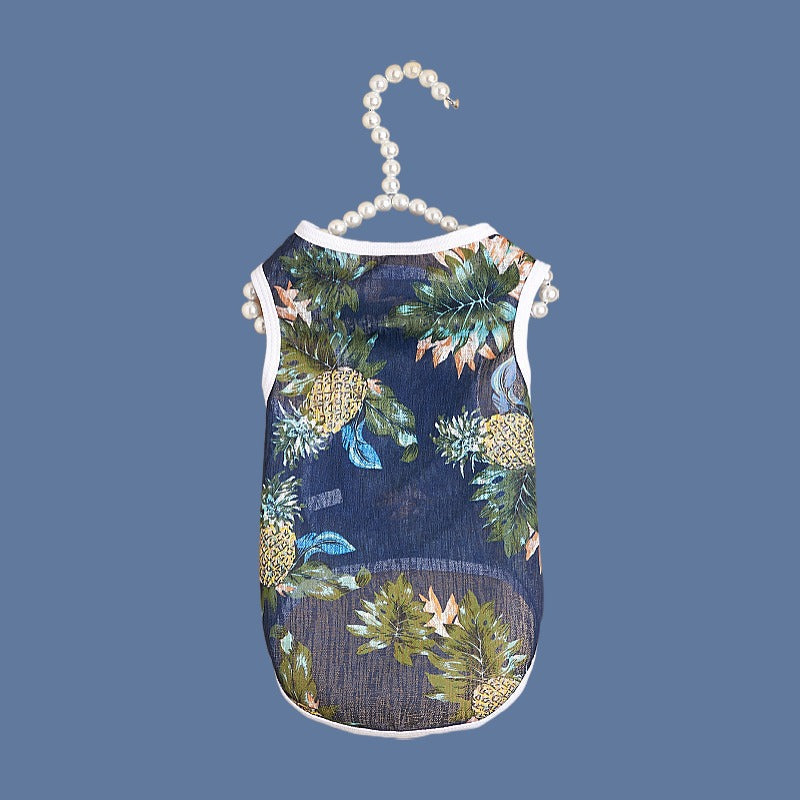 KFX-4012605 Versatile Polyester Cat Vest for Fall Adventures in Hawaii
