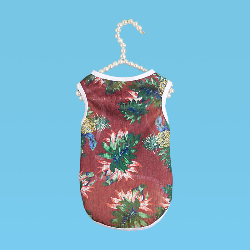 KFX-4012605 Versatile Polyester Cat Vest for Fall Adventures in Hawaii