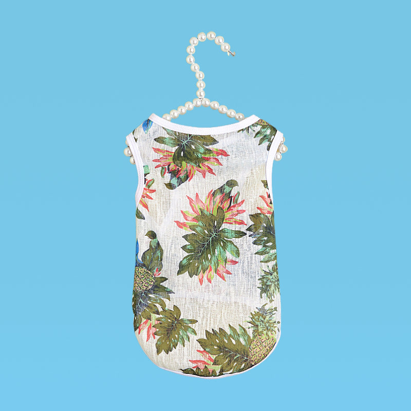 KFX-4012605 Versatile Polyester Cat Vest for Fall Adventures in Hawaii