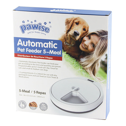 KFX-4014397 Automatic Multi-Meal Feeder for Cats and Dogs with Intelligent Timer and Food-Grade Material
