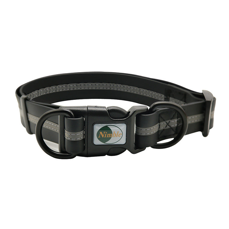 KFX-4016189 Reflective Striped Dog Harness - Waterproof, Easy-Clean, Multiple Colors Available