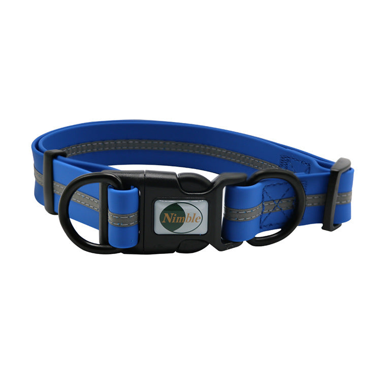 KFX-4016189 Reflective Striped Dog Harness - Waterproof, Easy-Clean, Multiple Colors Available
