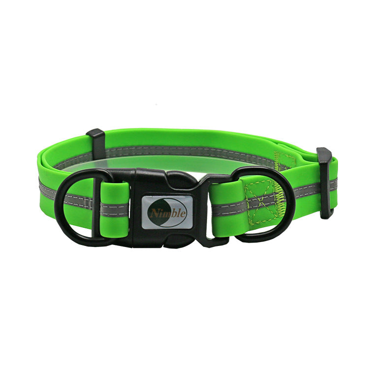 KFX-4016189 Reflective Striped Dog Harness - Waterproof, Easy-Clean, Multiple Colors Available