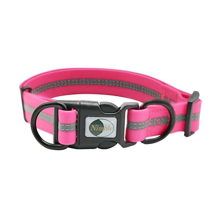KFX-4016189 Reflective Striped Dog Harness - Waterproof, Easy-Clean, Multiple Colors Available
