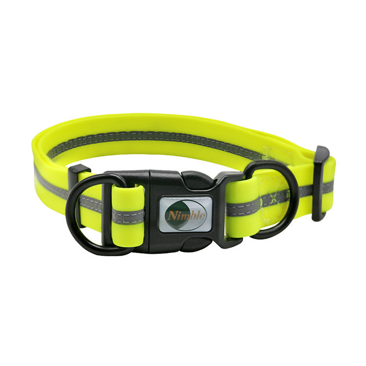 KFX-4016189 Reflective Striped Dog Harness - Waterproof, Easy-Clean, Multiple Colors Available