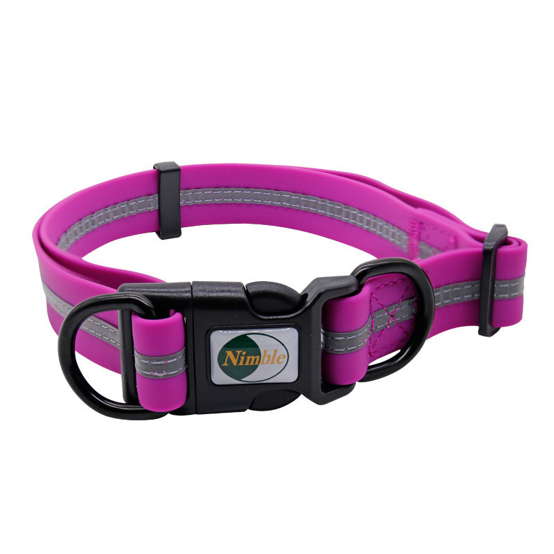 KFX-4016189 Reflective Striped Dog Harness - Waterproof, Easy-Clean, Multiple Colors Available