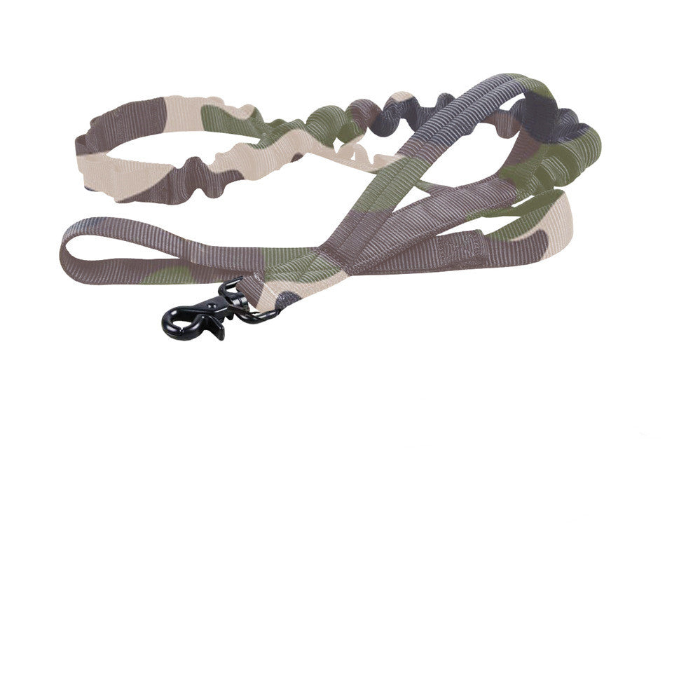 KFX-4017469 Adjustable Military Nylon Dog Collar and Leash Set - Durable Traction Belt for Active Dogs