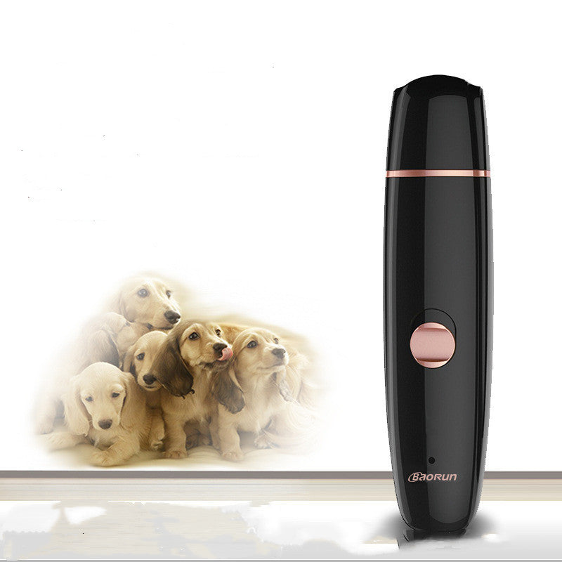 KFX-4017981 Cat Nail Clipper with USB Charging – Black ABS Design, Includes Manual and Accessories