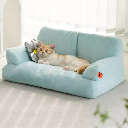 KFX-4020029 Cozy Disassembleable Winter Cat Nest for Pets Under 7.5kg, Soft Imitation Rabbit Velvet and Pearl Cotton