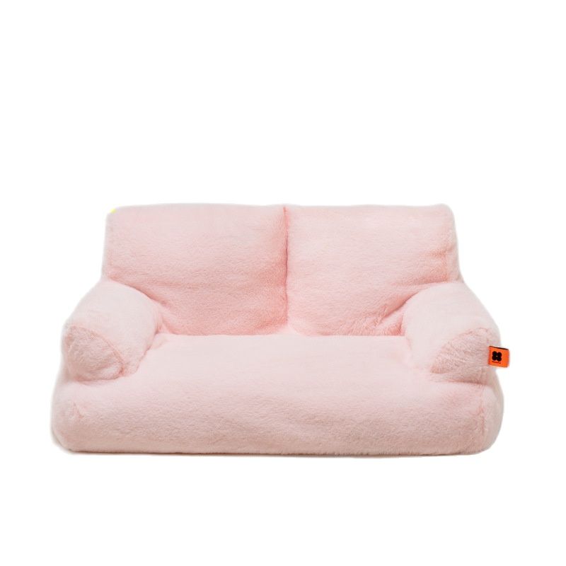 KFX-4020029 Cozy Disassembleable Winter Cat Nest for Pets Under 7.5kg, Soft Imitation Rabbit Velvet and Pearl Cotton