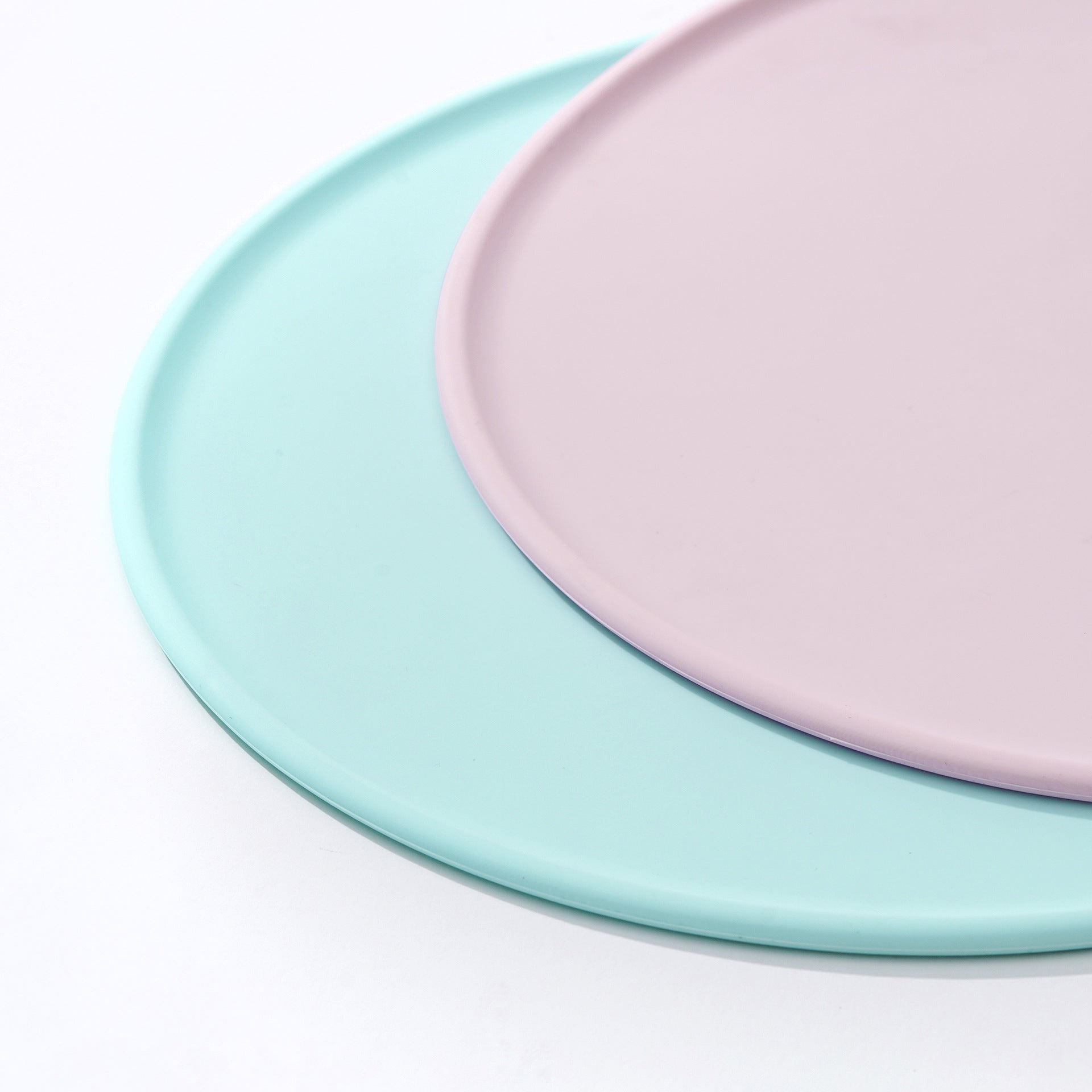 KFX-4021821 Silicone Anti-Spill Placemat in Green - Eco-Friendly, Non-Toxic, Anti-Slip Protection