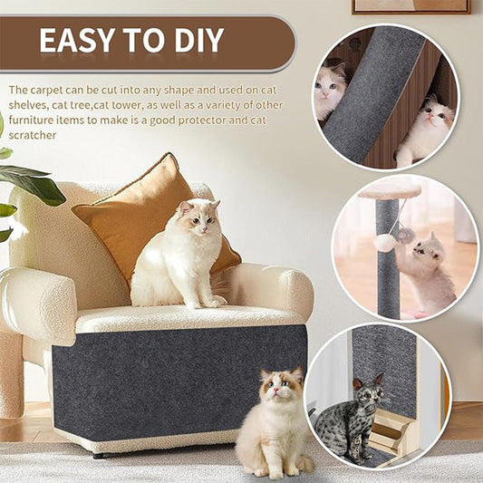 KFX-4023229 Self-Adhesive Cat Scratch Mat for Trees - Available in Small and Large Sizes