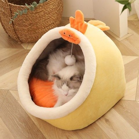 KFX-4023997 Universal Villa Cat Nest - Warm and Comfortable Sponge Design for Kittens & Cats