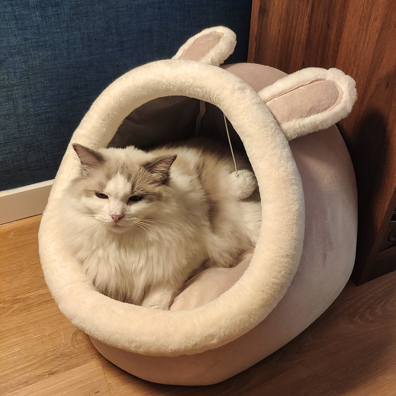 KFX-4023997 Universal Villa Cat Nest - Warm and Comfortable Sponge Design for Kittens & Cats