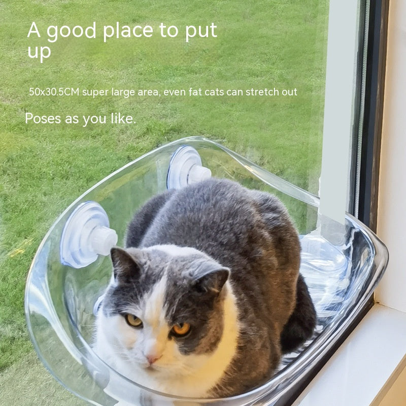 KFX-4027325 Summer Window Cat Hammock with Suction Cups and Heating Pad - Available in Various Colors