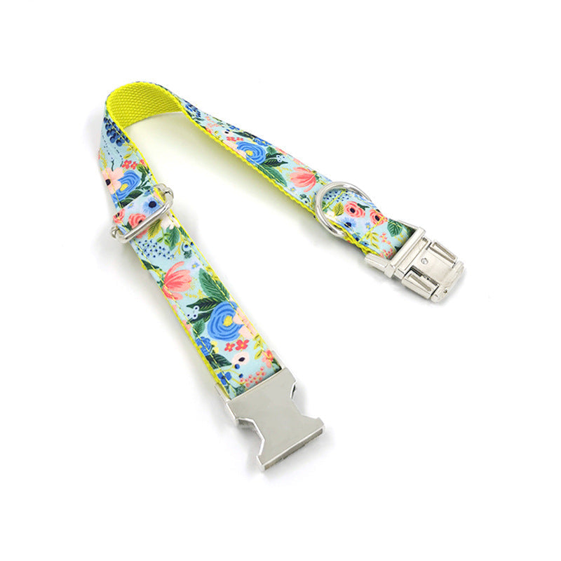 KFX-4027709 Stylish Polyester Collar for Small and Medium Dogs in Vibrant Print