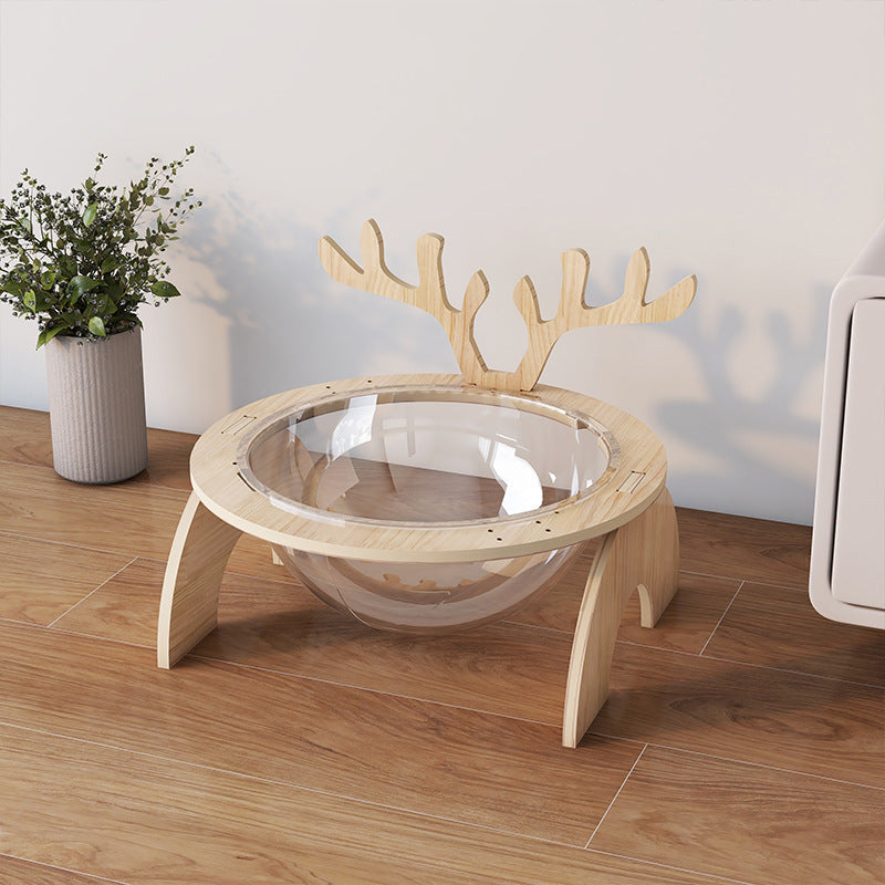 KFX-4028989 Antlers Cat Nest - Universal Solid Wood Pet Bed in Various Sizes