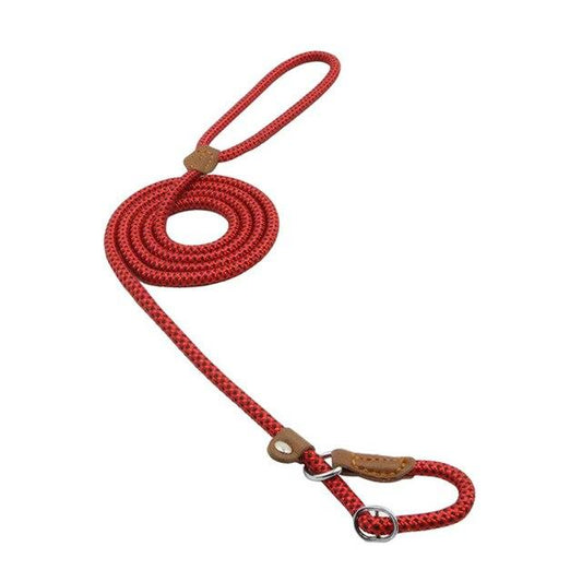 KFX-4029501 Adjustable Nylon Dog Collar and Lead Set - Comfortable Double-Layer Design, Multiple Colors, Sizes S-XL