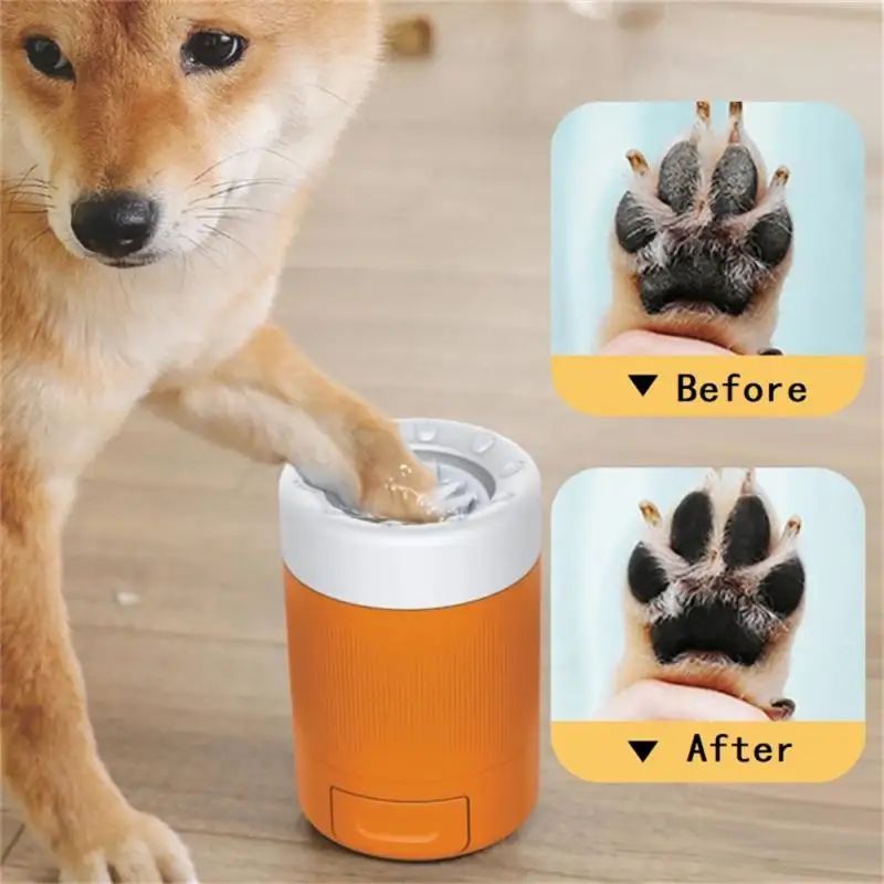 KFX-4033341 Pet Foot Washing Cup with Inner Brush Roller for Easy Cleaning and Grooming