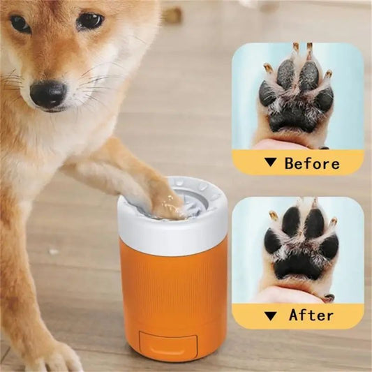 KFX-4033341 Pet Foot Washing Cup with Inner Brush Roller for Easy Cleaning and Grooming