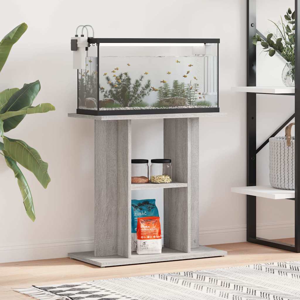 KFX-4034749 Aquarium Stand in Engineered Wood with Ample Storage and Wall Bracket for Stability