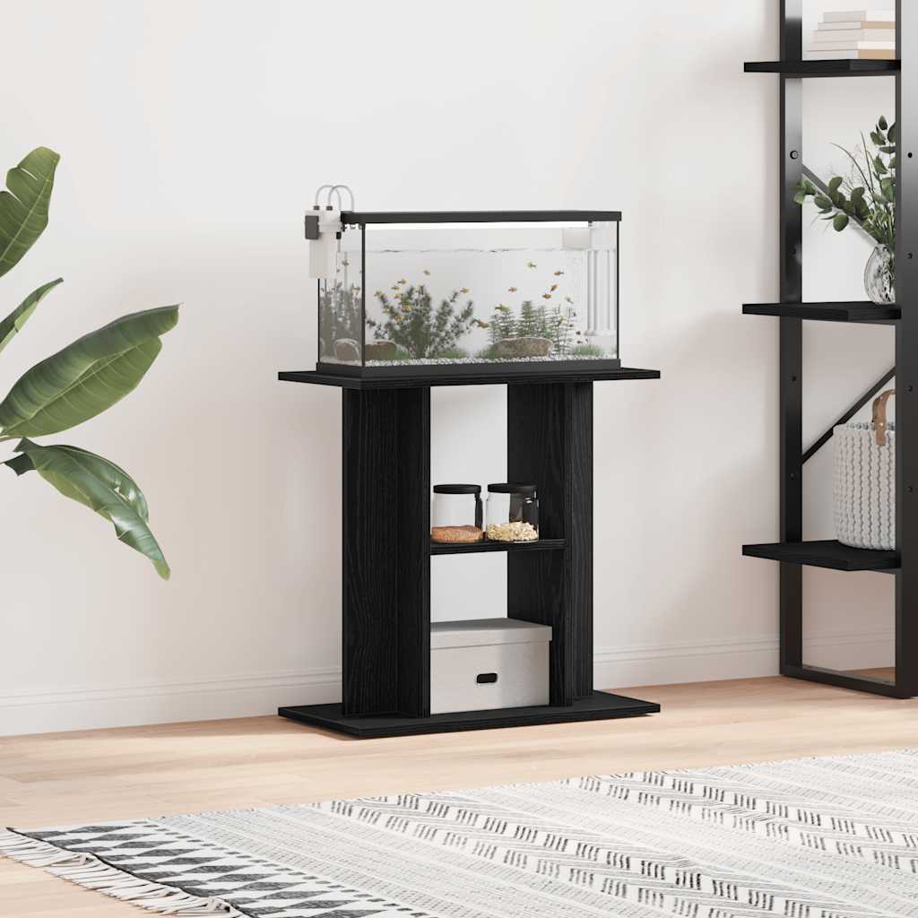 KFX-4034749 Aquarium Stand in Engineered Wood with Ample Storage and Wall Bracket for Stability