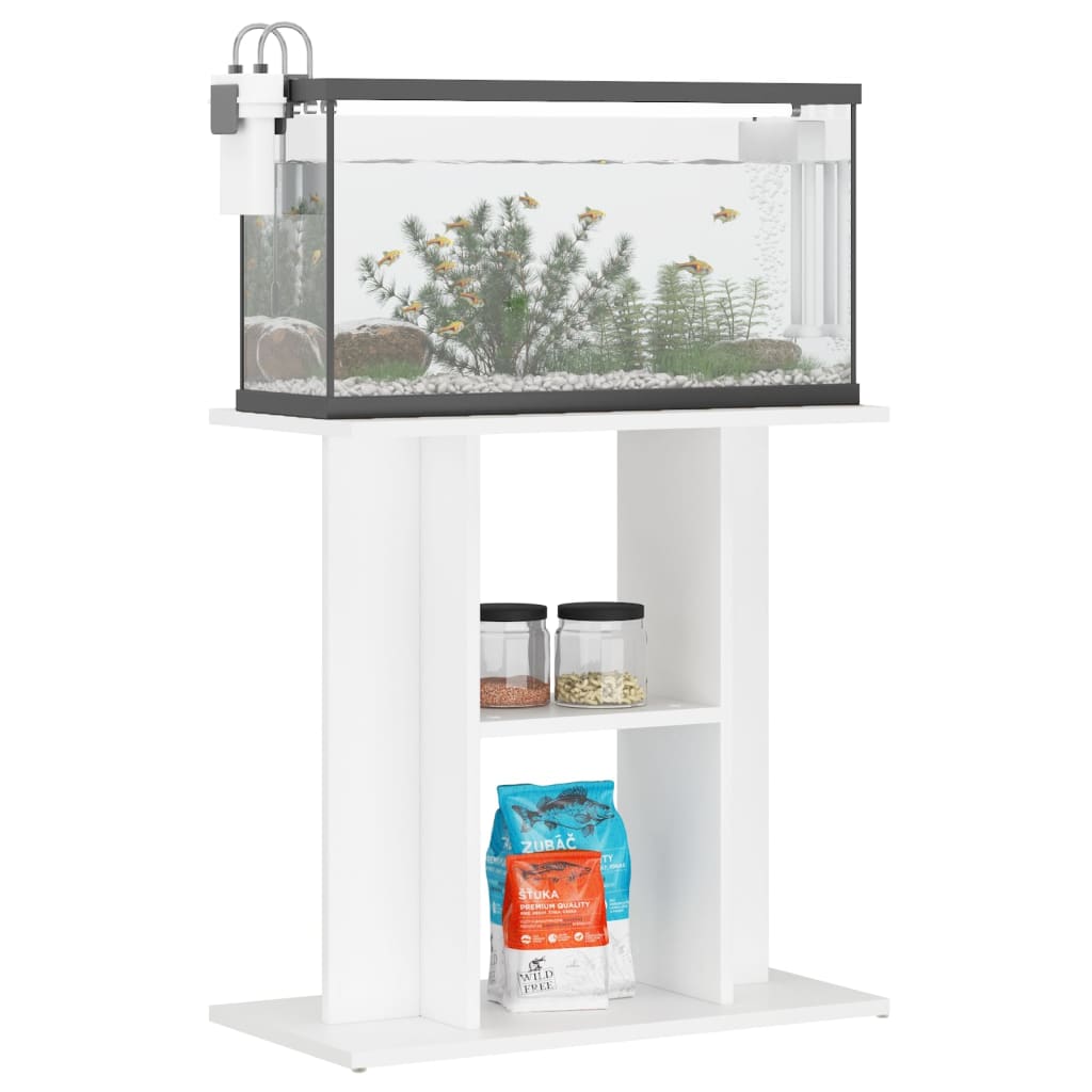 KFX-4034749 Aquarium Stand in Engineered Wood with Ample Storage and Wall Bracket for Stability