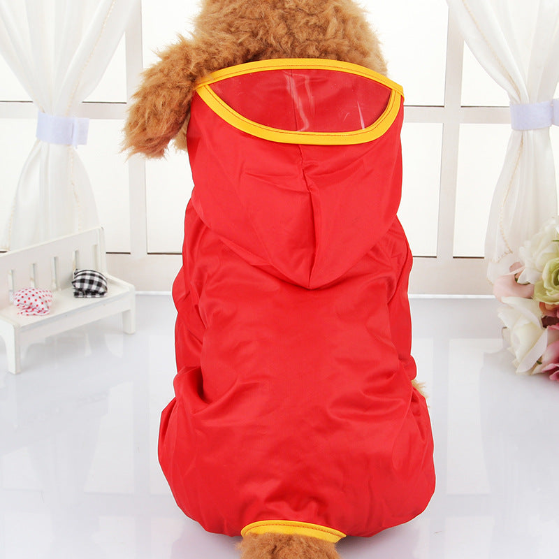 KFX-4036029 Waterproof Pet Raincoat for All-Weather Protection - Available in Multiple Colors