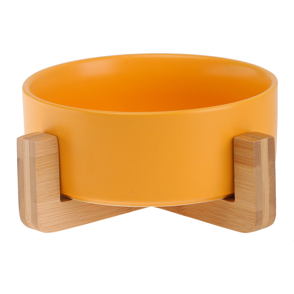KFX-4037437 Ceramic Double Cat and Dog Bowl for Food and Water - 13cm, 400ml
