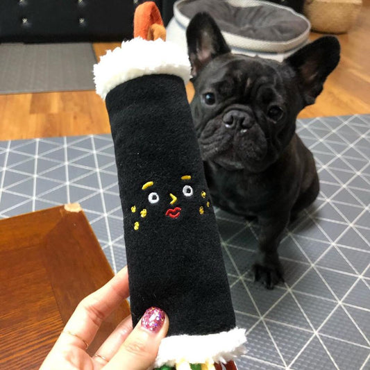 KFX-4037693 Voice Sushi Roll Plush Pet Toy - Tibetan Laver Rice Design (19x5cm)