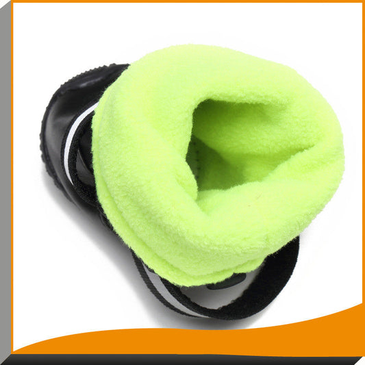 KFX-4038077 Waterproof Pet Shoes for Dogs - Comfortable Rain Boots with Reflective Straps and Warm Flannel Lining