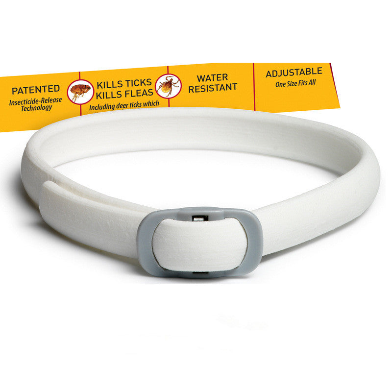 KFX-4039229 Flea and Deworming Collar for Dogs and Cats - Grey Mohair, Large Size
