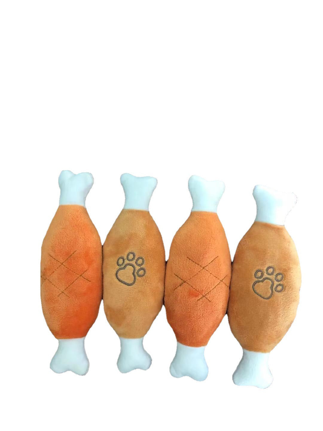 KFX-4042045 Bite-Resistant Plush Chicken Leg Pet Toy for Interactive Play and Training