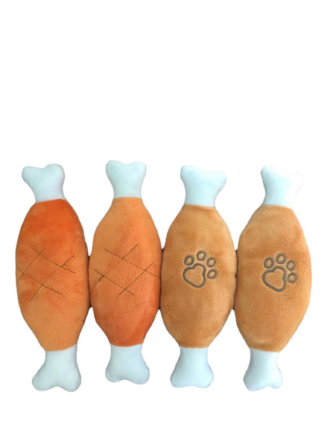 KFX-4042045 Bite-Resistant Plush Chicken Leg Pet Toy for Interactive Play and Training