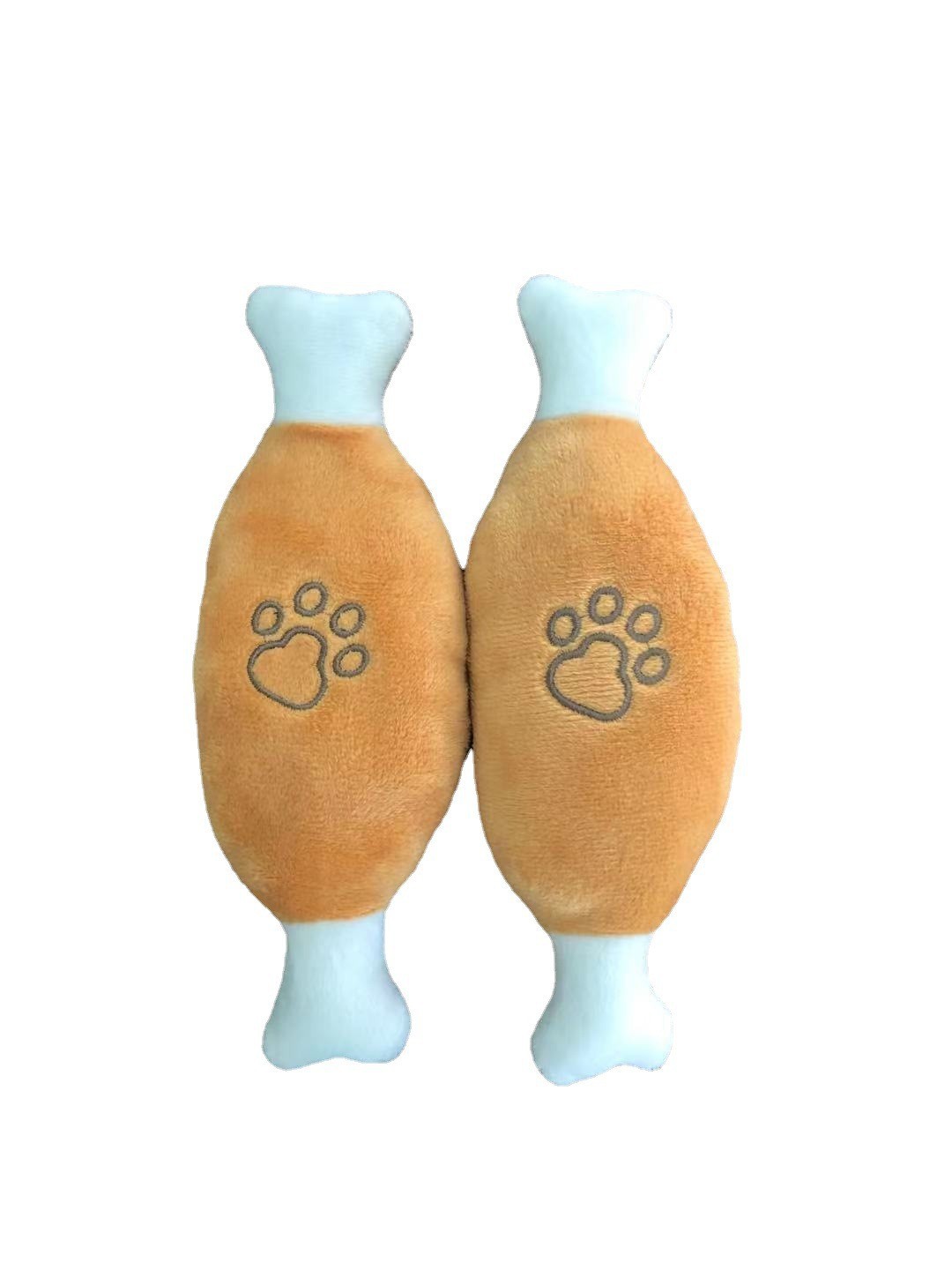 KFX-4042045 Bite-Resistant Plush Chicken Leg Pet Toy for Interactive Play and Training