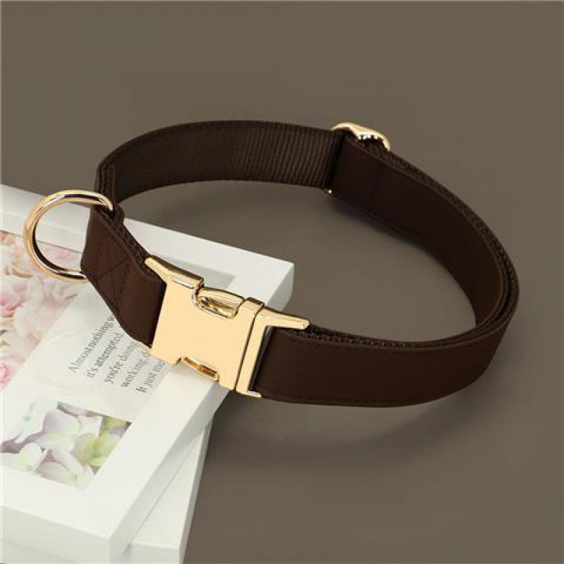 KFX-4043069 Corgi Method Adjustable Dog Collar in PU/Nylon with Alloy Fasteners