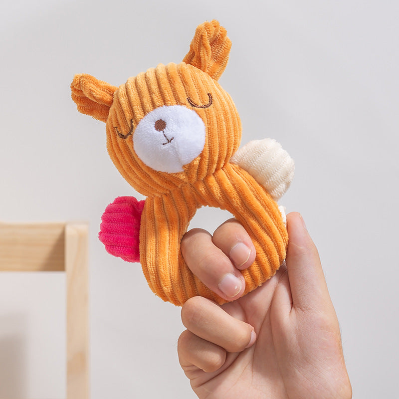 KFX-4046653 Plush Cartoon Puzzle Pet Toys: Rabbit, Bear, and Cow Soft Dolls