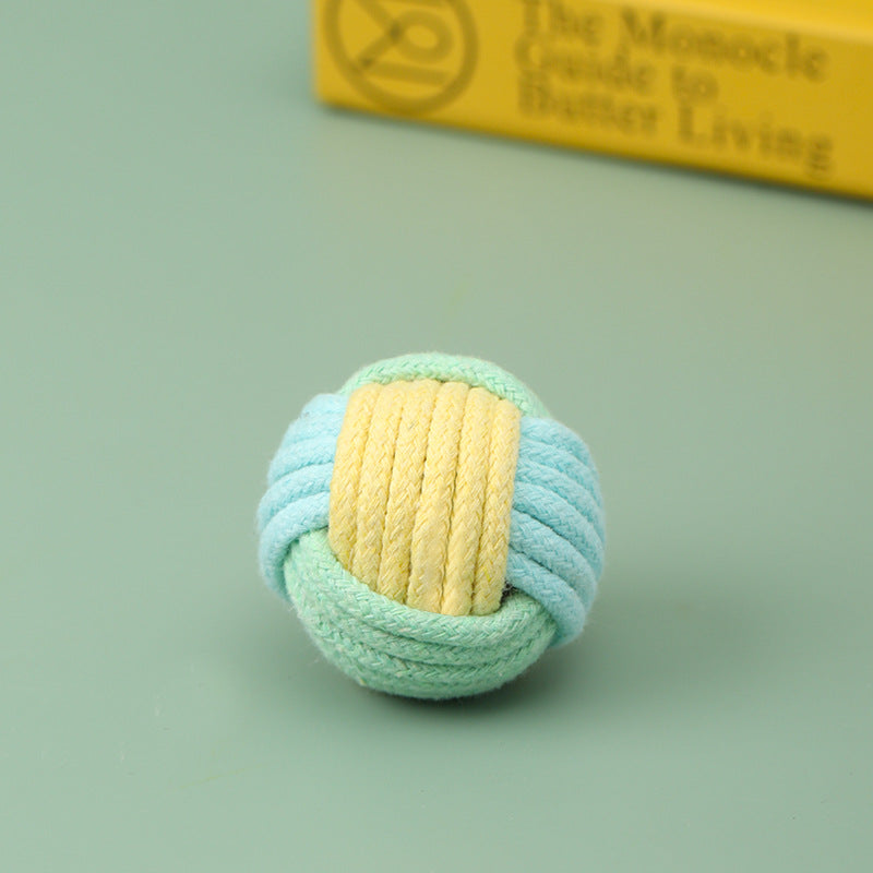 KFX-4050237 Handmade Cat Hair Ball Plush Toy for Interactive Play and Teeth Grinding, 5cm Size